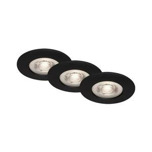 Briloner - KÉSZLET 3x LED Fürdőszobai beépíthető lámpa LED/4, 9W/230V IP44 fekete 7046-035 kép