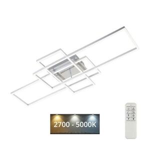 Brilo - LED Dimmelhető felületre szerelhető csillár FRAME LED/51W/230V króm + távirányító 3156-018 kép