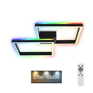 Brilo - LED RGBW Dimmelhető felületre szerelhető csillár FRAME 2xLED/17W/230V 2700-6500K+ távirányító 3753-015 kép
