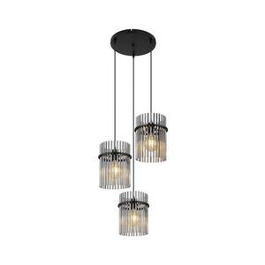 Globo 15698-3HR - Csillár zsinóron GORLEY 3xE27/60W/230V átm. 47 cm fekete 15698-3HR kép