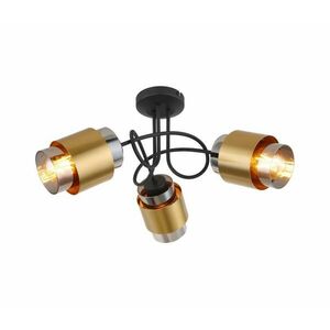 Globo 15560-3D - Felületre szerelhető csillár MILLEY 3xE27/40W/230V fekete/réz 15560-3D kép