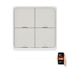 Kapcsoló 4-gombos GoSmart 1xCR2430 Tuya fehér H5013 kép
