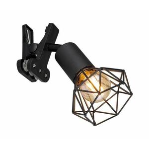 Globo 54802SK - Fali lámpa klipsszel XARA I 1xE14/40W/230V fekete 54802SK kép