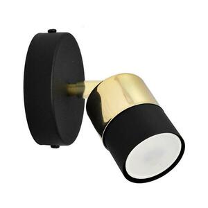 LED Fali spotlámpa TUBSSON 1xGU10/4, 8W/230V fekete/arany R-KM 1166/1 BK+GO kép