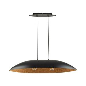 Csillár zsinóron GONDOLA 2xE27/60W/230V fekete/réz 40635 kép
