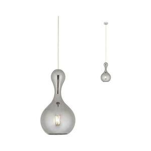 Redo 01-2256 - Csillár zsinóron LOB 1xE27/42W/230V átm. 18 cm szürke 01-2256 kép