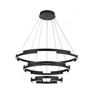Redo 01-3182 - LED Dimmelhető csillár zsinóron CASTLE LED/80W/230V fekete 01-3182 kép