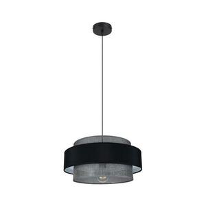 HEXE Csillár zsinóron CORSA 1xE27/60W/230V fekete/szürke 0542 kép