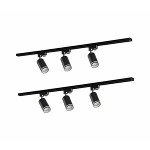 Spotlámpa sínrendszerhez PÁRIZS 6xGU10/10W/230V +2x1 m sín rendszer 321633 kép