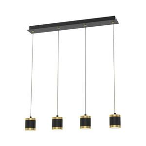 Wofi 7003-404 - LED dimmelhető drótkábeles csillár TOULOUSE 4xLED/8, 5W/230V fekete/arany 7003-404 kép