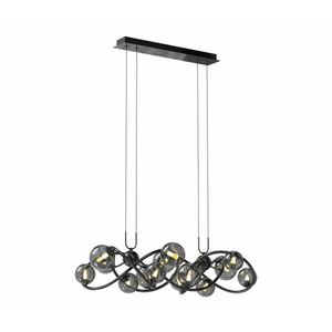 Wofi 7014-1405 - LED Csillár zsinóron NANCY 14xG9/3, 5W/230V fekete/króm 7014-1405 kép