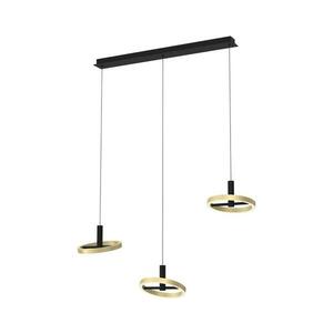 Wofi 7016-304 - LED Dimmelhető csillár zsinóron BREST LED/26W/230V fekete/arany 7016-304 kép