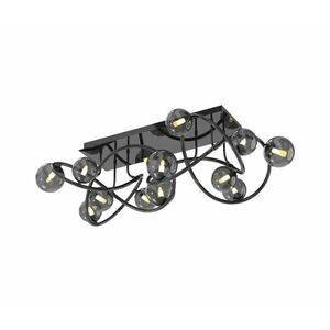 Wofi 9014-1205 - LED Felületre szerelhető csillár NANCY 12xG9/3, 5W/230V fekete/króm 9014-1205 kép