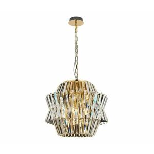 Kristály csillár láncon CROWN 12xE14/40W/230V arany ML0401 kép