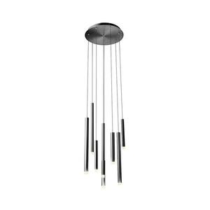 Redo 01-2052 - LED Csillár zsinóron MADISON 8xLED/4W/230V fekete 01-2052 kép