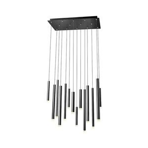 Redo 01-2056 - LED Csillár zsinóron MADISON 14xLED/4W/230V fekete 01-2056 kép