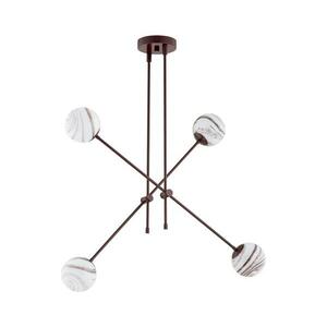 Argon 1842 - Csillár rúdon ABSOS 4xE14/7W/230V alabástrom barna 1842 kép