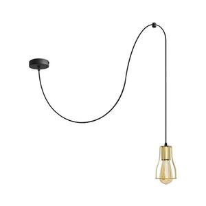 Csillár zsinóron TUBE 1xE27/15W/230V fekete kép