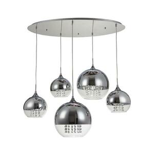 Maytoni P140-PL-170-5-N - Csillár zsinóron FERMI 5xE27/60W/230V króm P140-PL-170-5-N kép