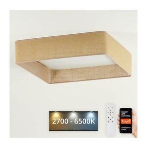 BRILAGI-LED Dimmelhető lámpatest VELVET SQUARE LED/36W/230V Wi‑Fi Tuya + távirányító barna kép