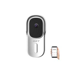 iGET Videócsengő mozgásérzékelővel Full HD 1080p 5200 mAh IP65 Wi-Fi Tuya fehér 75020801 kép