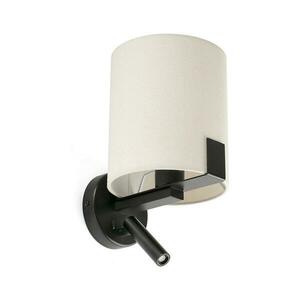 FARO Barcelona FARO 20053 - LED Fali lámpa NILA 1xE27/15W/230V + LED/3W krémes/fekete 20053 kép
