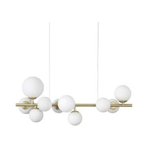 Ideal Lux - LED Csillár zsinóron PERLAGE 10xG9/3W/230V 81 cm arany/fehér 283791 kép