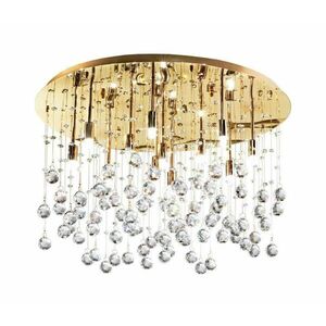Ideal Lux-LED Kristály mennyezeti lámpa MOONLIGHT 12xG9/3W/230V pr.60 cm arany 082783 kép