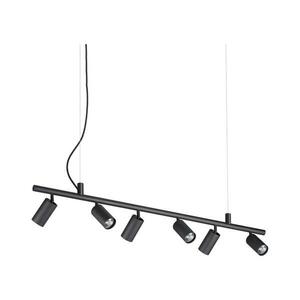 Ideal Lux - LED Csillár zsinóron DYNAMITE 6xGU10/7W/230V fekete 231396 kép