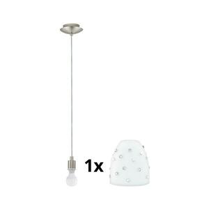 Eglo - LED csillár MY CHOICE 1xE14/4W/230V króm/fehér, kábellel 1xEG31117+1xEG94749 kép