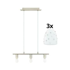 Eglo - LED csillár MY CHOICE 3xE14/4W/230V króm/fehér, kábellel 1xEG31118+3xEG94749 kép