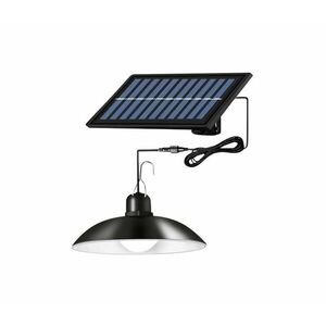 Fényerőszabályozható napelemes csillár zsinóron LED/1, 8W/3, 7V IP44 6500K 1600 mAh + távirányító SOLAR HIGHBAY 1, 8W kép