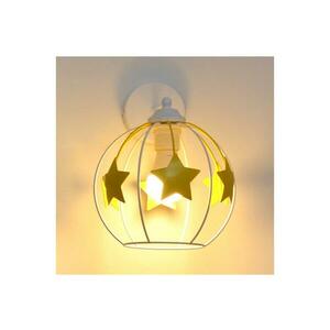 Gyermek fali lámpa STARS 1xE27/15W/230V sárga/fehér KK-1385/1 WT+YL kép