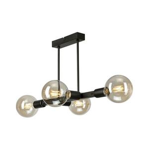 Csillár rúdon ASTRID 4xE27/60W/230V fekete LM-4.146/CZARNY MAT kép