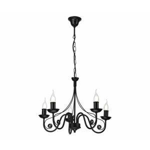 Csillár láncon DONATO 5xE14/40W/230V fekete LM-5.29/CZARNY MAT kép