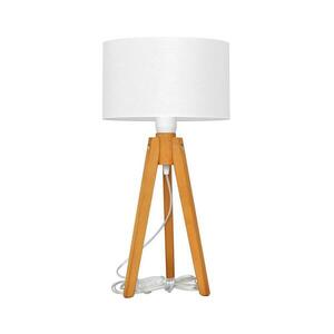 Asztali lámpa ALBA 1xE27/15W/230V fehér/tölgy B-D D+WT+2515 WT kép