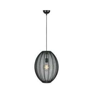 Markslöjd 108795 - Csillár zsinóron FLORENCE 1xE27/40W/230V fekete 108795 kép
