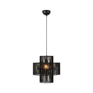 Markslöjd 108766 - Csillár zsinóron SOGA 1xE27/40W/230V fekete 108766 kép