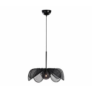 Markslöjd 108660 - Csillár zsinóron STYRKA 1xE27/40W/230V átm. 63 cm fekete 108660 kép