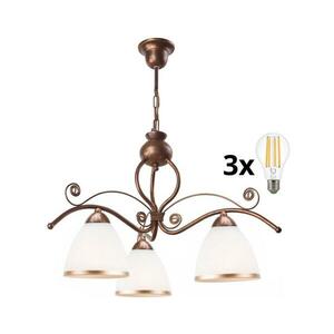 BRILAGI - LED Csillár láncon ANTICO 3xE27/60W/230V bronz patina 8590828606635 kép