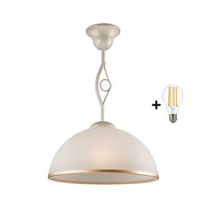 BRILAGI - LED Csillár rúdon ANTICO 1xE27/60W/230V fehér patina 8590828606666 kép