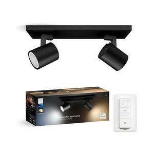 Philips - LED Dimmelhető spotlámpa Hue RUNNER 2xGU10/4, 2W/230V + távirányító fekete 8720169320352 kép