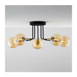 Jupiter 2038 - Felületre szerelhető csillár BURANO 5xG9/10W/230V fekete/arany/bézs 2038 kép