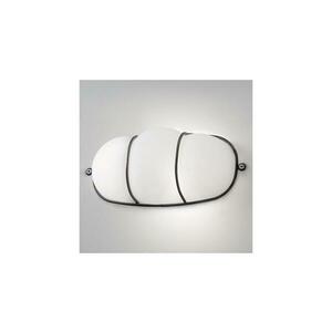 SIRU - Fali lámpa CAGE 1xGX53/10W/230V 22 cm fekete/fehér Velencei üveg MA451-010BLLA kép
