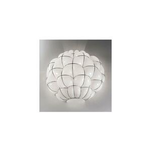 SIRU - Fali lámpa POUFF 1xE27/60W/230V króm/fehér Velencei üveg RA383-035BLL kép