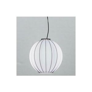 SIRU - Csillár zsinóron SFERA 1xE27/60W/230V átm. 32 cm fekete/fehér Velencei üveg RS312-030BLL kép