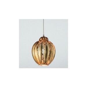 SIRU-Csillár zsinóron FOGLIA ORO 1xE27/60W/230V pr.25 cm arany Velencei üveg/arany MS306-030CFO kép