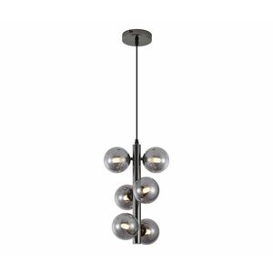 Wofi 6014-605W - LED Csillár zsinóron VILLA 6xG9/3W/230V fekete 6014-605W kép