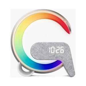 08986L-LED RGB Dimmelhető lámpa ébresztőórával és Qi töltéssel 30W/230V arany 08986L kép