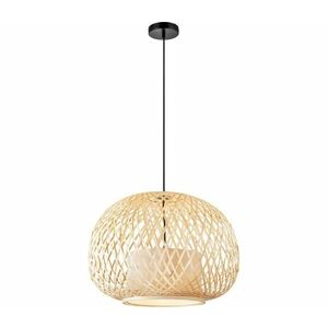 Nordlux - Csillár zsinóron HISOKA 1xE27/40W/230V fekete/bambusz 2212403060 kép